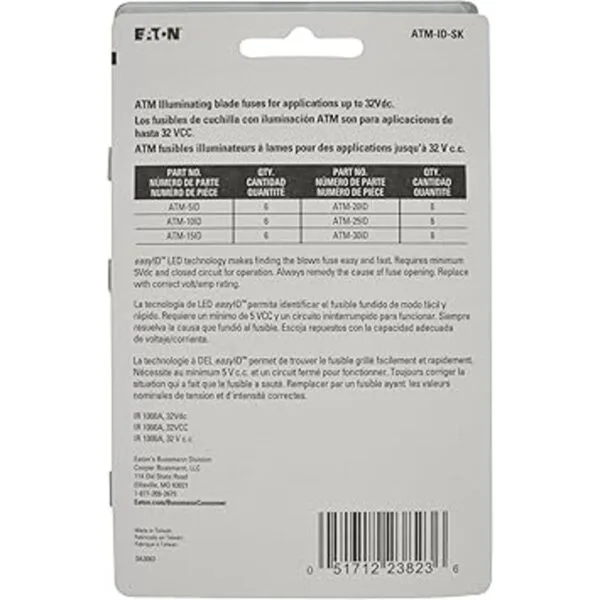 Bussmann ATMIDSK EasyID Kit surtido de fusibles 36 piezas_2