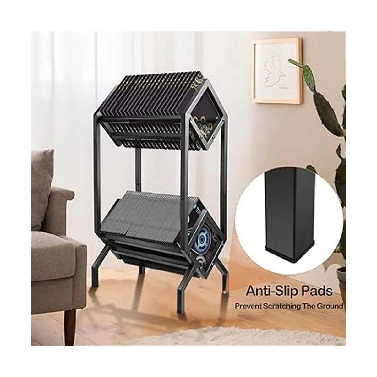 BOEASTER Soporte para discos de vinilo soporte para_5