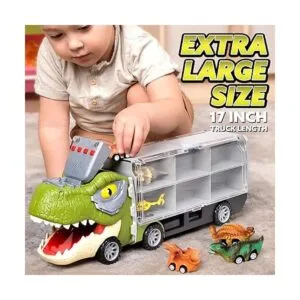 JOYIN Camión transportador de dinosaurios 13 en 1 para_5