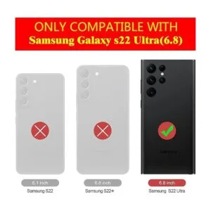 Rmawrad Funda tipo cartera para Samsung Galaxy S22 Ultra_2