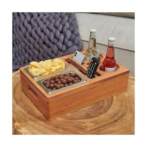 Bandeja para portavasos para sofá diseño de tapa_2