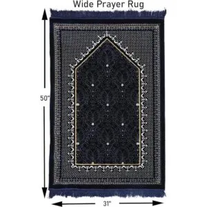 Modefa Alfombra de terciopelo para oración percha para_2