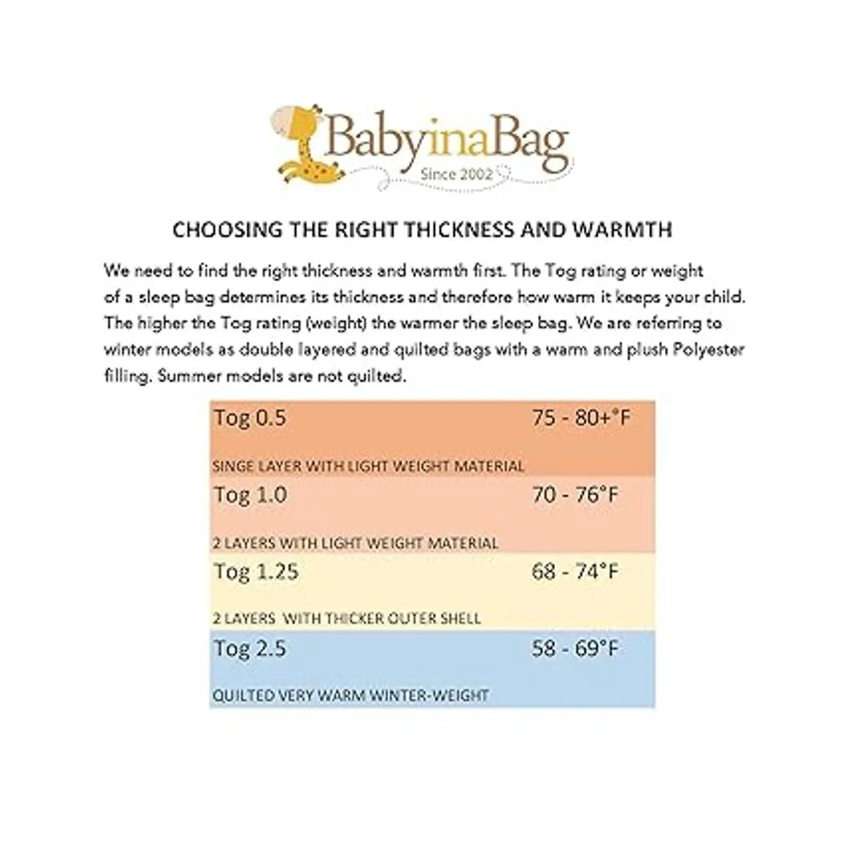 BABYINABAG Saco de dormir y saco de dormir acolchado de_2