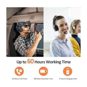 LEVN Auriculares Bluetooth con micrófono auriculares_4