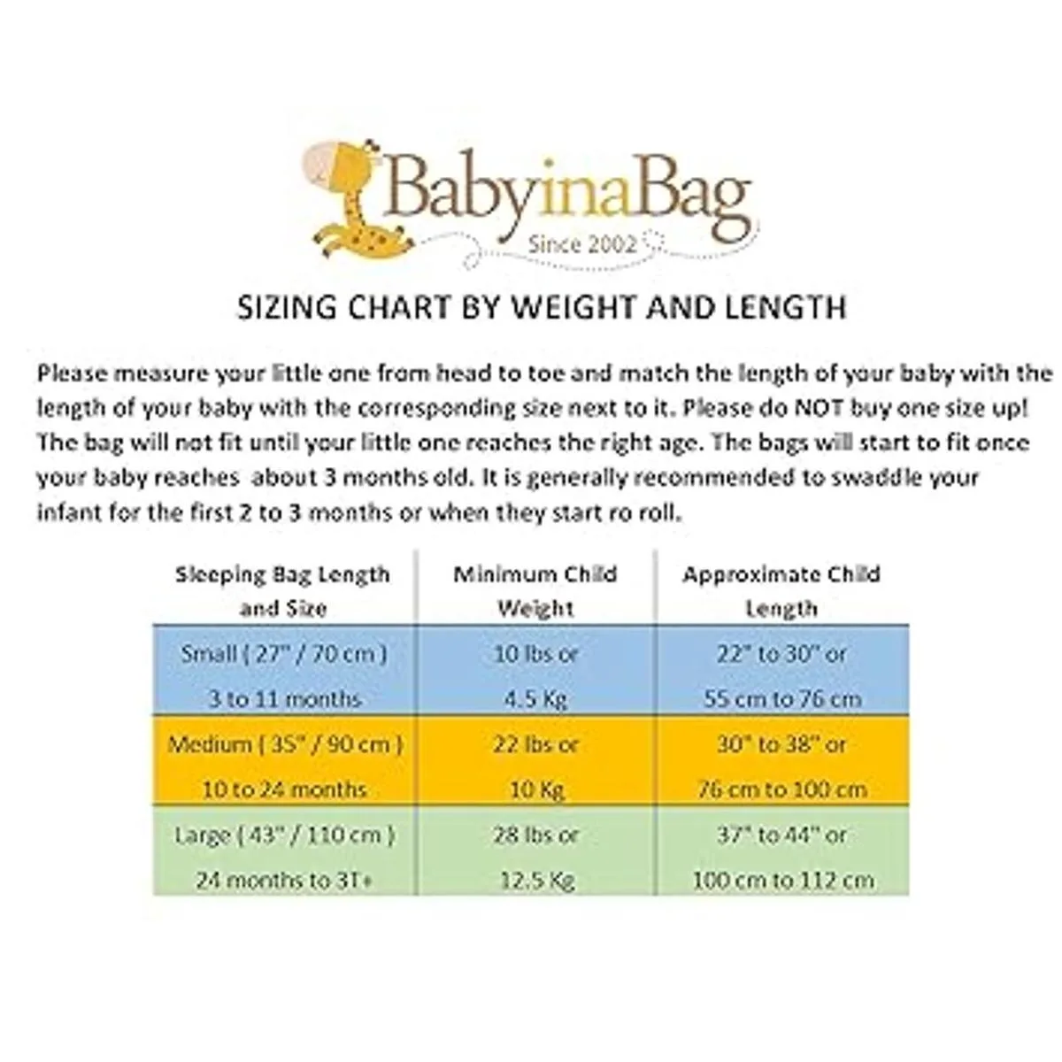 BABYINABAG Saco de dormir y saco de dormir acolchado de_3