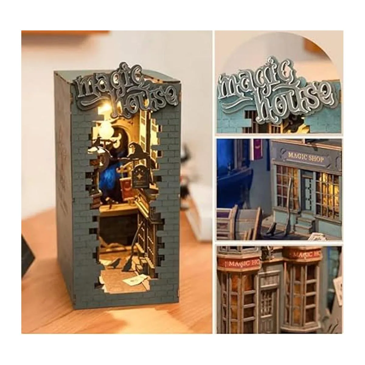 Rolife Kit de rincón de libros en miniatura para_2