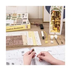 Rowood Book Nook Rompecabezas de madera 3D para_5