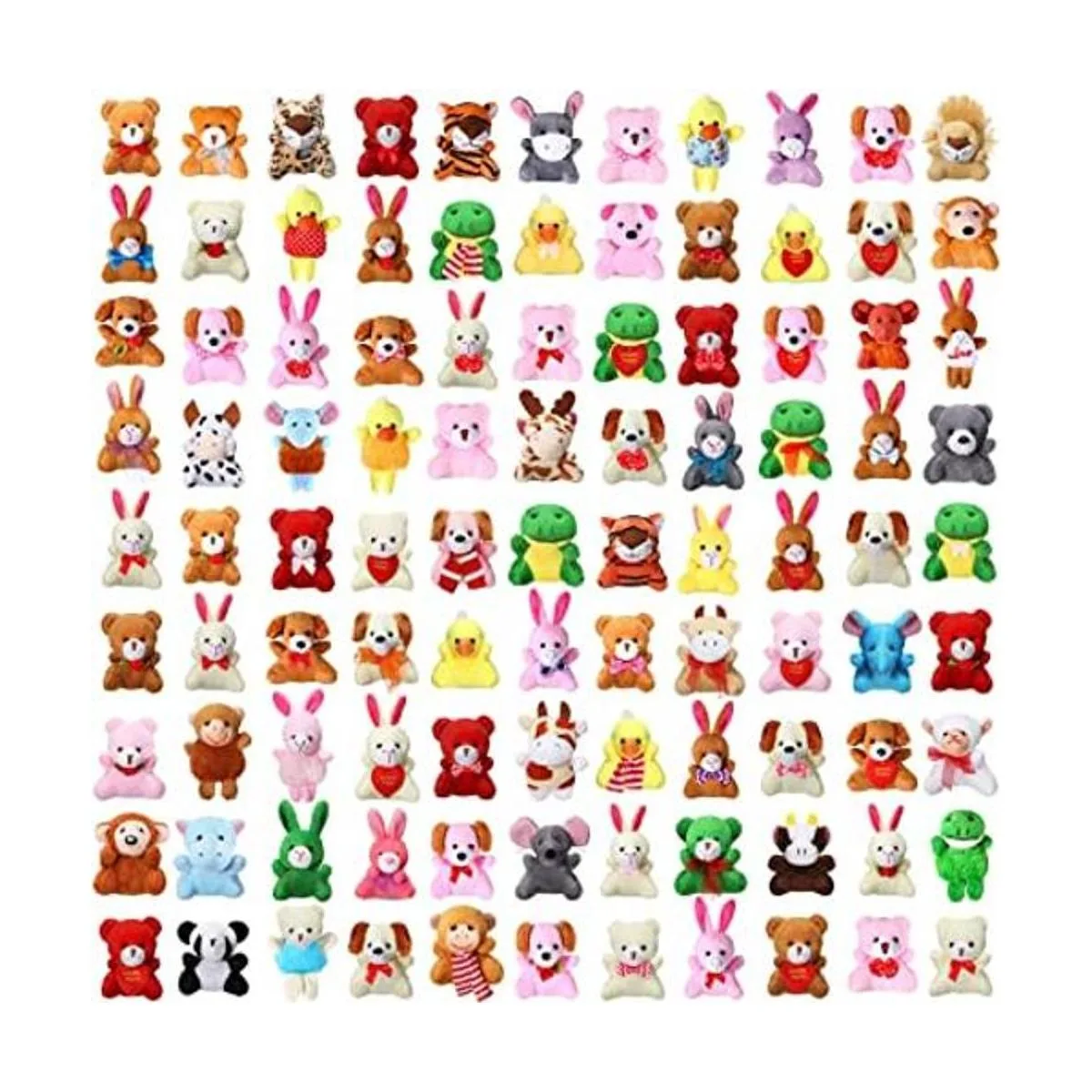 100 juguetes pequeños de animales de peluche a granel_1