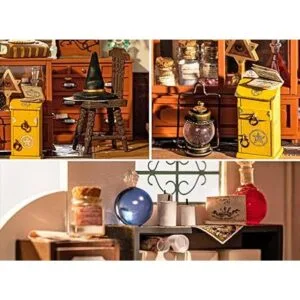 Rolife Kit de habitación de casa de muñecas en miniatura_3