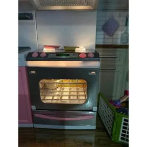 PowerTRC Juego de cocina moderno a pilas para niños ideal_5