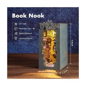 Rolife Kit de rincón de libros en miniatura para_5