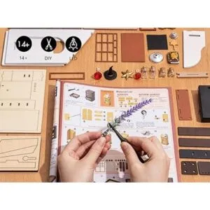 Rolife Kit de habitación de casa de muñecas en miniatura_4