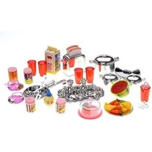 PowerTRC Juego de cocina moderno a pilas para niños ideal_4