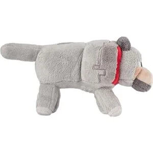 Lobo de peluche de Minecraft con etiqueta 15 In_2