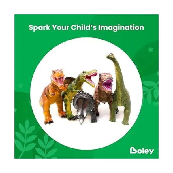Boley Juego de 5 piezas de dinosaurios gigantes niños_2