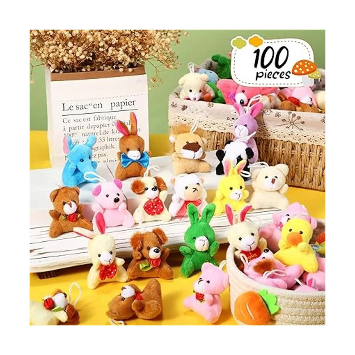 100 juguetes pequeños de animales de peluche a granel_5