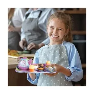 Juego de té de unicornio de juguete para niñas pequeñas_6