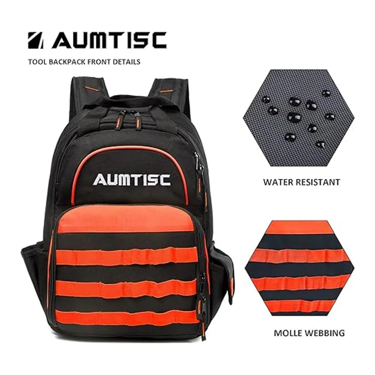 AUMTISC Mochila de herramientas mochila de trabajo bolsa_2