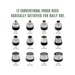 Senrog Kit de perforador de juntas 12 en 1 para cuero_2