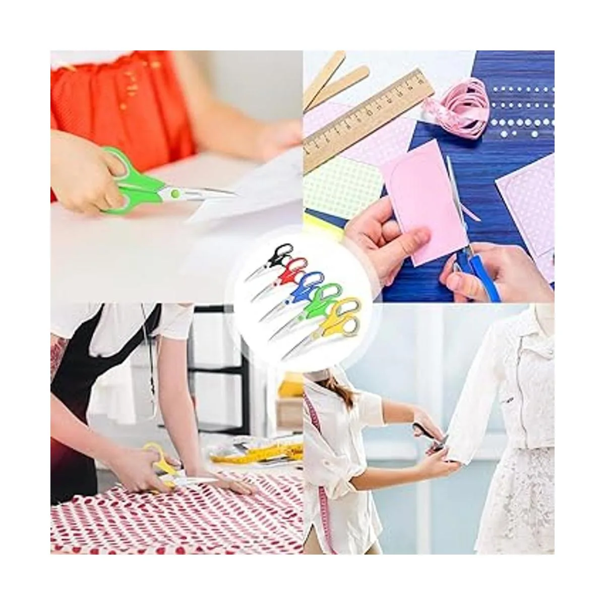 Taotree Tijeras multiusos de 8 pulgadas asas suaves y_6