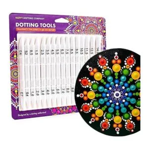 Herramientas de punteado para pintar mandalas Happy_1
