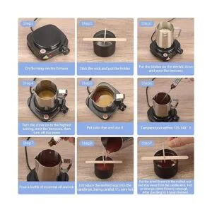 Kit completo de fabricación de velas con derretidor de_6