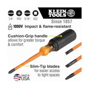 Klein Tools 33734INS Juego de destornilladores aislados_2