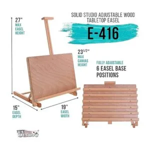 U.S. Art Supply Cancun Caballete de madera maciza_2