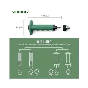 Senrog Kit de perforador de juntas 12 en 1 para cuero_3