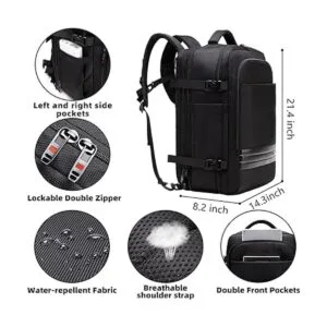 Asenlin Mochila de viaje 45L55L para mujeres y hombres_2