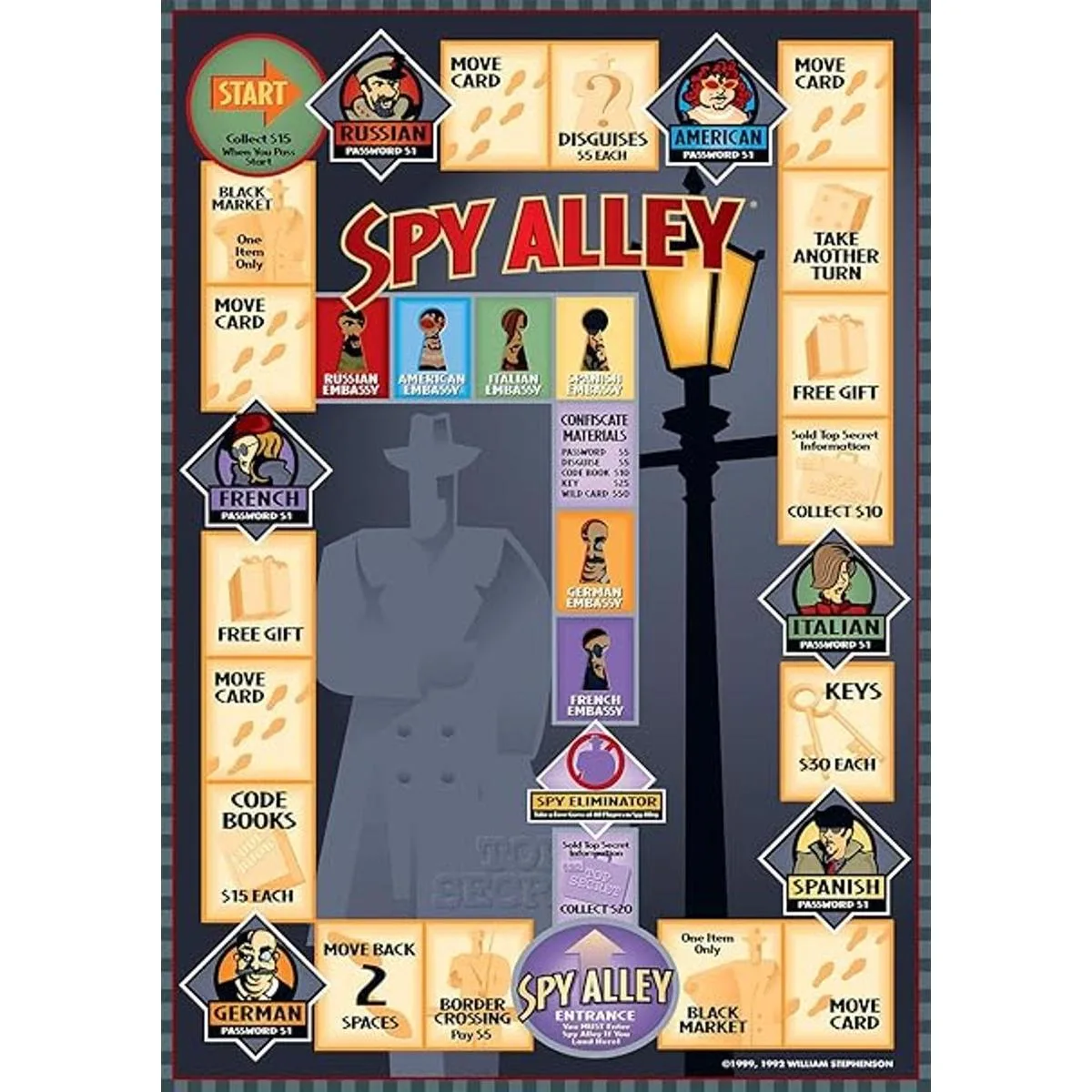 Spy Alley Juego de mesa Juego de estrategia familiar_3