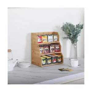Organizador de bolsas de té de bambú para bolsas de té_5