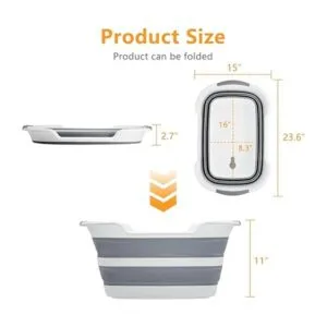 Goderewild Bañera plegable multiusos para mascotas con_2