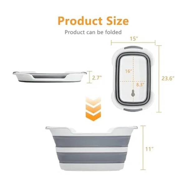Goderewild Bañera plegable multiusos para mascotas con_2