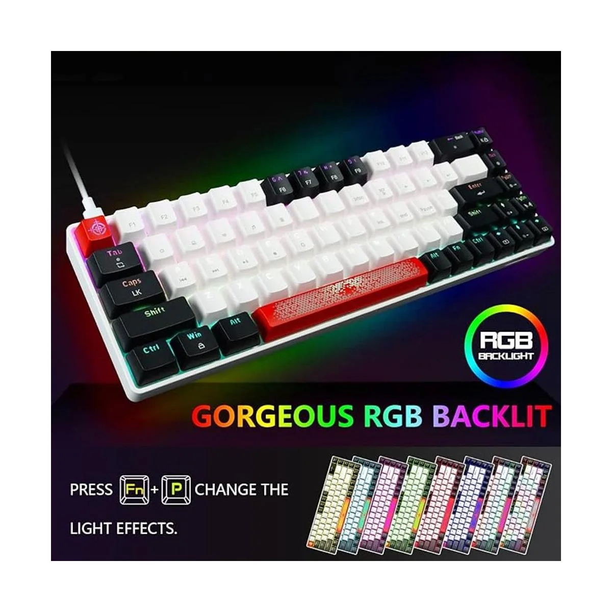 Teclado portátil 60 mecánico para juegos retroiluminado_4