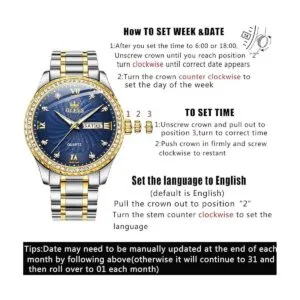 Mens Luxury Stainless Steel Watches Big Face Gold Men_6