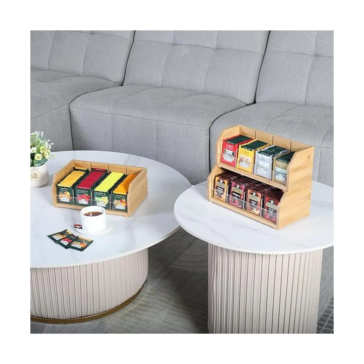 Organizador de bolsas de té de bambú para bolsas de té_2