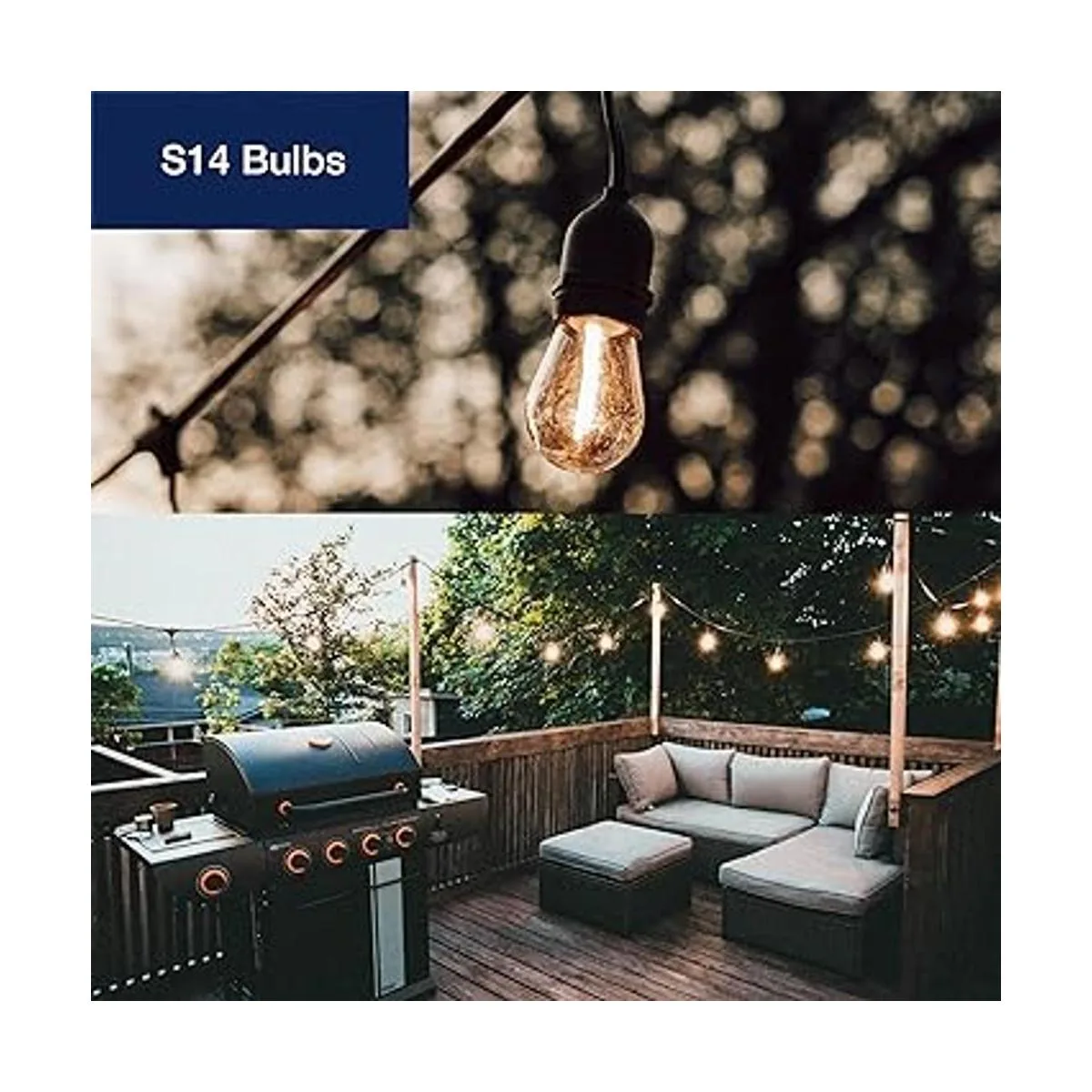 FLSNT Paquete de 48 bombillas LED S14 de repuesto para_4