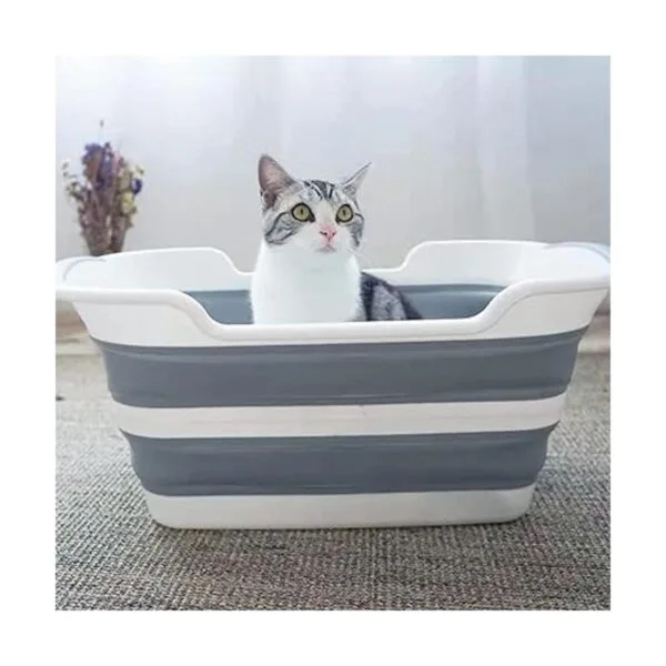 Goderewild Bañera plegable multiusos para mascotas con_5