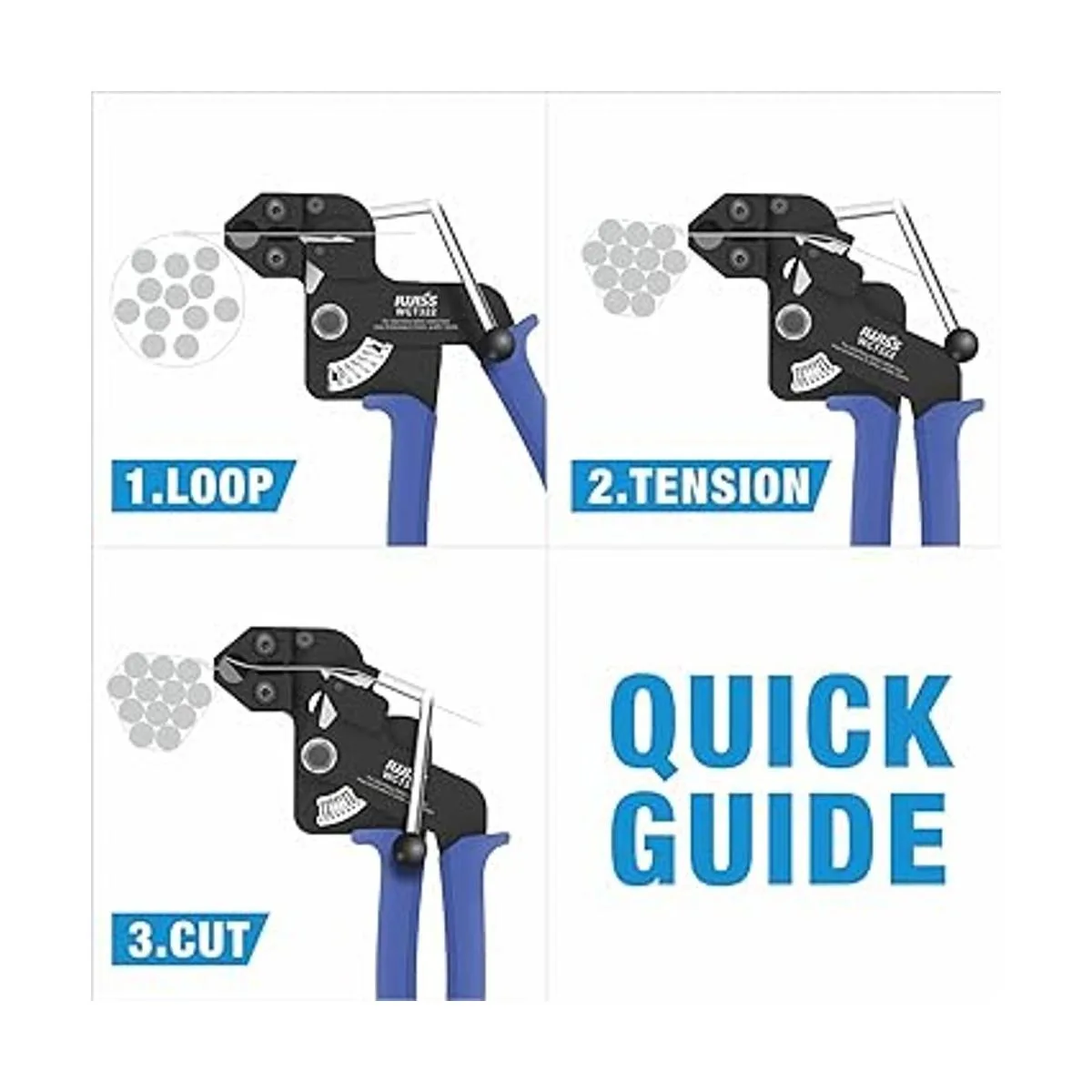 IWISS WCT322 Pistola de sujeción de cables de acero_5