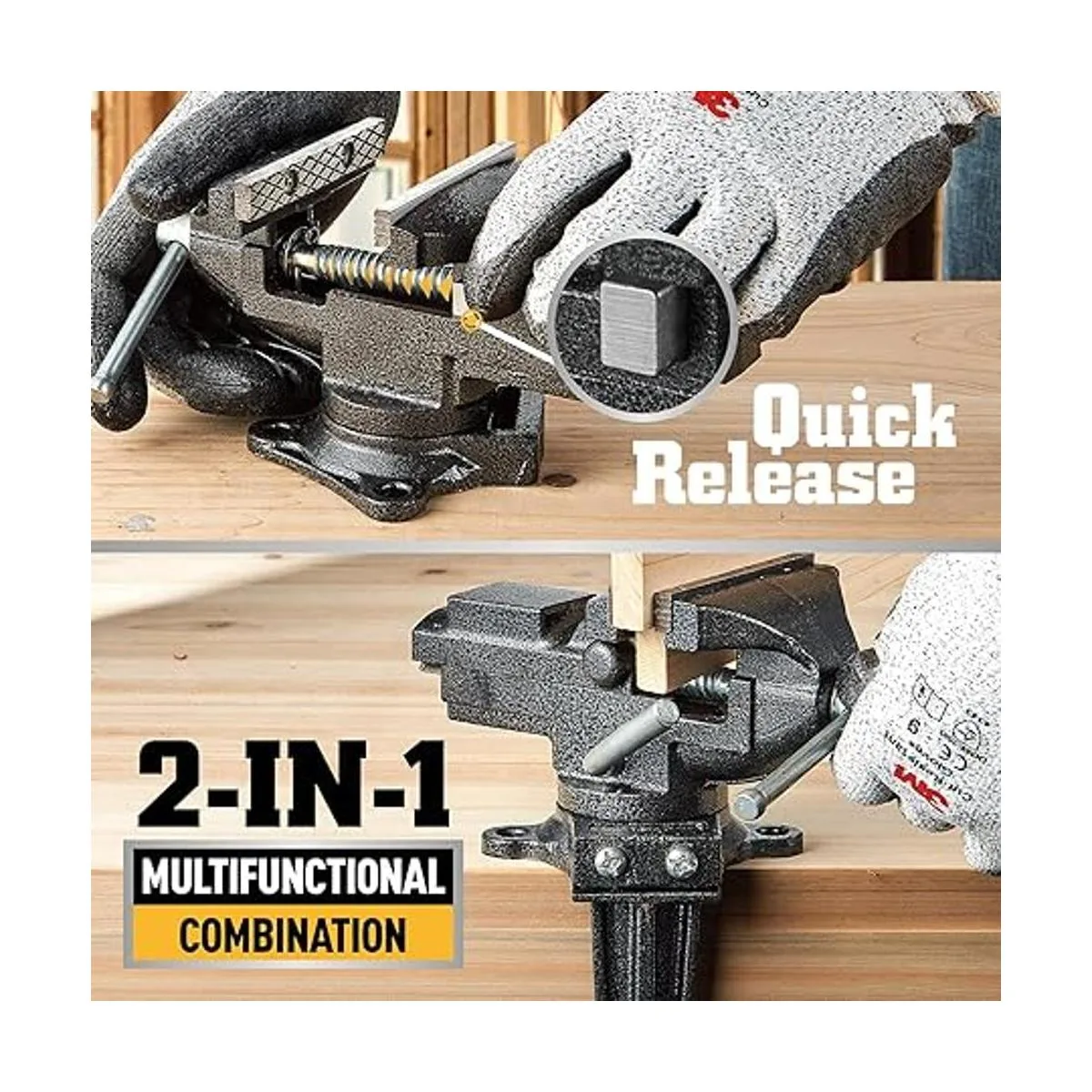 Tornillo de banco universal combinado de doble propósito_4