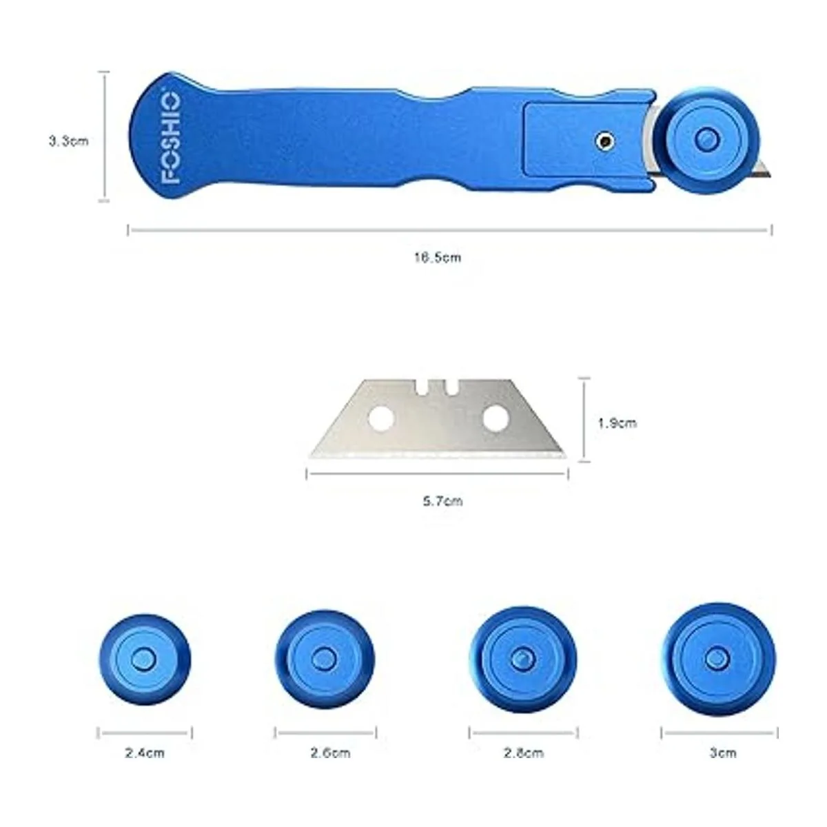 FOSHIO Juego de cortador de papel de envoltura 10_3