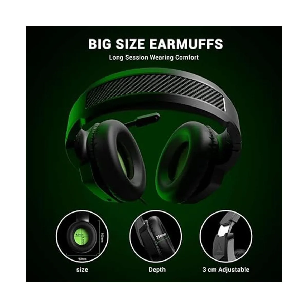 EKSA Fenrir Auriculares para juegos para Xbox One PS4_5
