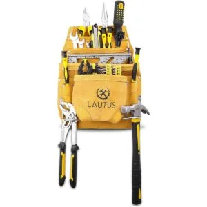 LAUTUS Nubuck Bolsa de herramientas de cuero de grano_6