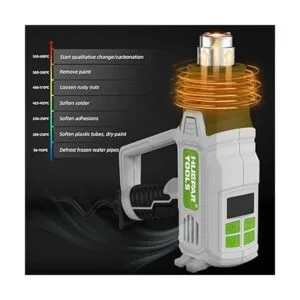 Huepar Tools Pistola de calor con 10 accesorios para_3