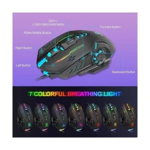 Teclado y mouse para juegos auriculares alfombrilla de_4