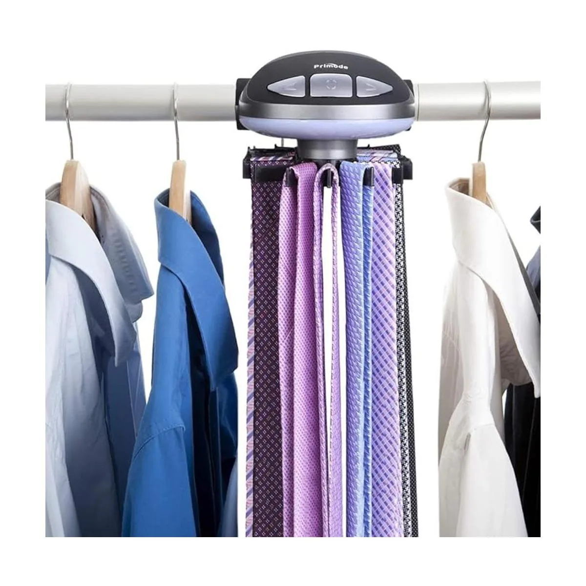 Primode Motorized estante para corbatas rotatorio_4
