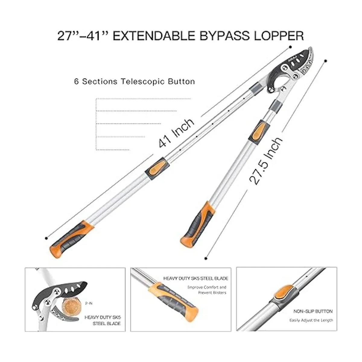AIRAJ Cortadores de yunque extensibles de 26 pulgadas_2
