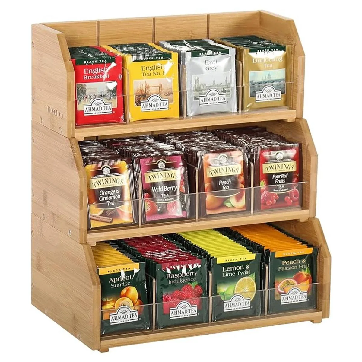 Organizador de bolsas de té de bambú para bolsas de té_1