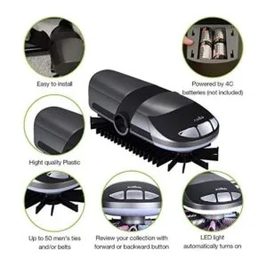 Primode Motorized estante para corbatas rotatorio_3